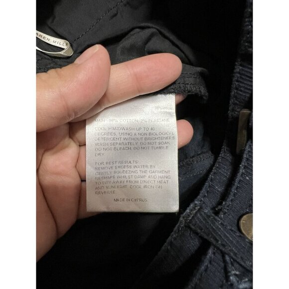 Karen Millen Navy Blue England Cargo Moto Tapered Pants Size 8 - Picture 10 of 10